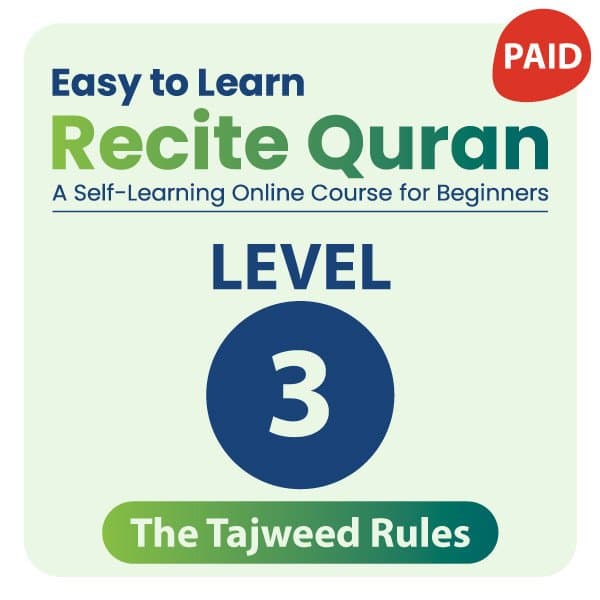 Easy to Learn - Recite Quran - A Self-Learning Course - Level 3