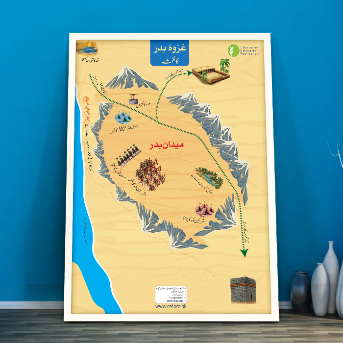 Battle of Badr (Ghazwa Badr) Map